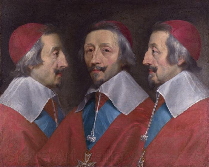 Philippe de Champaigne Triple Portrait of Cardinal de Richelieu